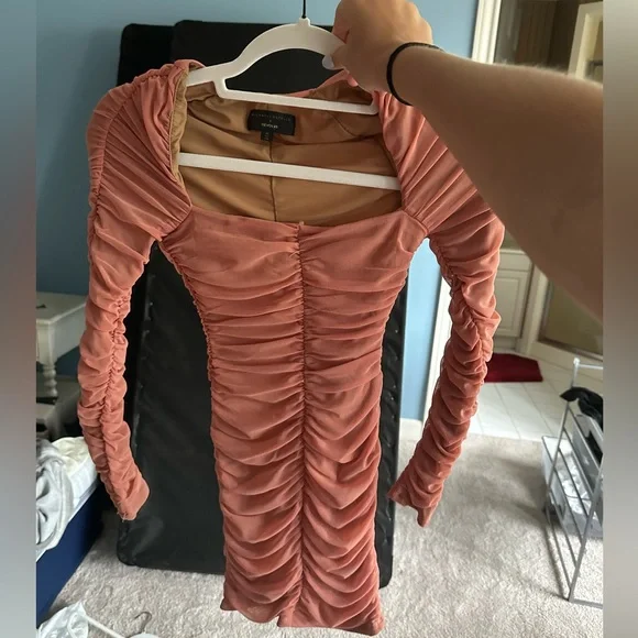 Michael Costello X Revolve Franky Mini Dress in Mauve - Picture 3 of 3